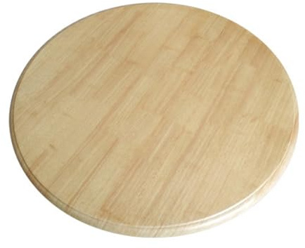 AYHARYLH Plateau Tournant en Bois Grand Diamètre 60-100 cm, Plateau de Service Rond Rotatif pour Table à Manger, Plan de Travail Cuisine et comme Centre de Table