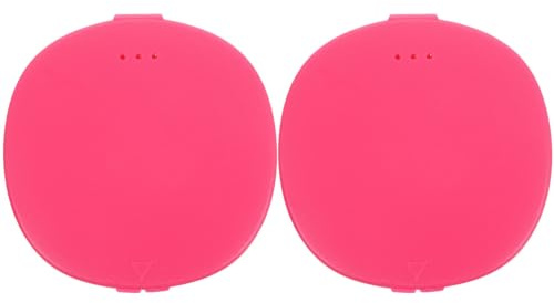 OUNONA Contenitore Portabile in Silicone per Coppette Mestruali 2 Pezzi, Custodia Compatta e Pulita per Conservazione Igienica Durante Ciclo Riutilizzabile