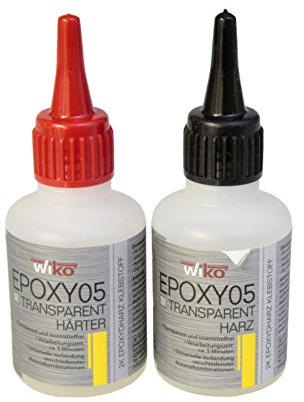 Wiko oder DURAX 2-Komponenten Epoxydharz Klebstoff 5 min Harz und Härter Transparent - Set 100 g
