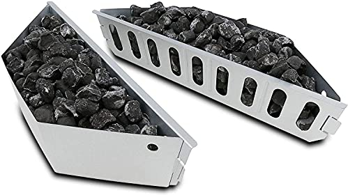 GFTIME 7403 Charcoal Baskets for Weber 47/57/67cm Charcoal Grills, Charcoal Briquette basket for Weber Kettle, One Touch and Master Touch series, Coal Fuel Holders for other Charcoal Grills. 2 Pack