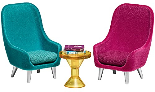 Lundby Sessel Puppenhaus - Möbelset 7-teilig - Puppenhauszubehör - Möbel - Wohnzimmerset - Einrichtung - Wohnzimmer - Zubehör - ab 4 Jahre - 11 cm Puppen - Minipuppen 1:18