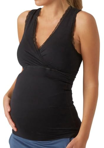 MAMALICIOUS Damen Mlcrossy Long Lace Top 2f A. Umstandstop