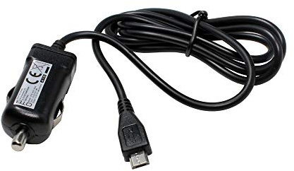 Car Charger compatible with Olympus Pen E-PL10, Output: 5V/2400mA 2.4A, Input: 12-24V, 1.10 meters, fast charging