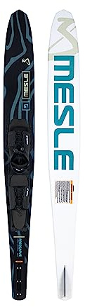 Mesle Mono Wasserski Freecarve mit B6 Bindung, Slalom Wasserski bis 120 kg, Tunnel Mono-Wasserski für Anfänger bis ambitionierte Slalom-Fahrer, Jugendliche Erwachsene