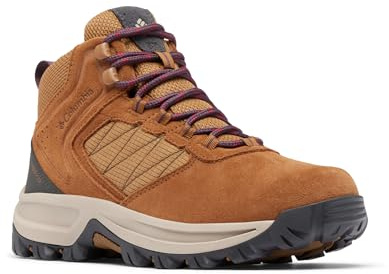 Columbia Womens Transverse Suede Waterproof Hiking Boot, Elk/Moonvista, 9.5