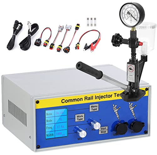YEHOZZ Kompressionskit für Diesel-Injektor-Tester,CIT800 Common Rail Injector Tester, Multifunktions-Detektor Tester für elektromagnetische Diesel-Injektoren