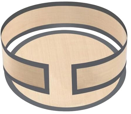 rockible Tapis de cuisson rond en silicone, antiadhésif, flexible, plaque de cuisson, papier sulfurisé pour pâtisserie, tortillas, tartes,
