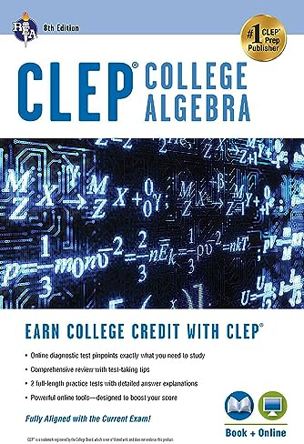CLEP® College Algebra Book + Online (CLEP Test Preparation)