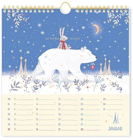 Wandkalender quadratisch 2024 Lieblingstage: Wandkalender