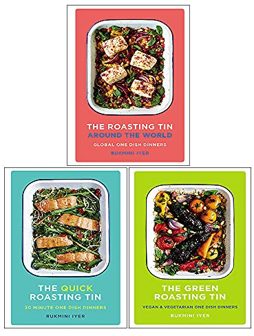 Rukmini Iyer Collection 3 Books Set (The Roasting Tin Around the World, The Green Roasting Tin, The Quick Roasting Tin)