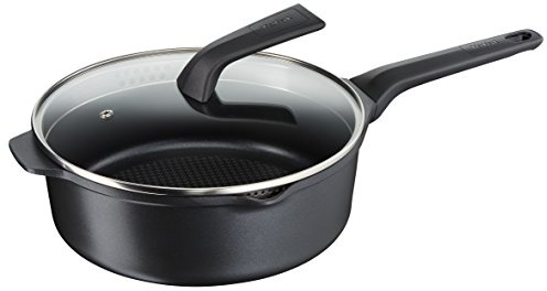 Tefal Aroma Schmorpfanne mit Deckel, Aluminium, Schwarz, 26 cm, 49.1 x 29.2 x 17.8 cm, 1 Einheiten
