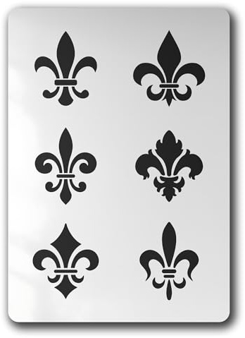 Schablone Fleur de Lis Französische Lilie - BO32