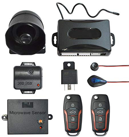 BANVIE 1 Way Car Security Alarm & Keyless Entry System