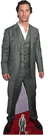 Star Cutouts CS892 Matthew McConaughey Lifesize Cardboard Cutout with Mini – Movie Star Display, Party Decoration & Fan Gift