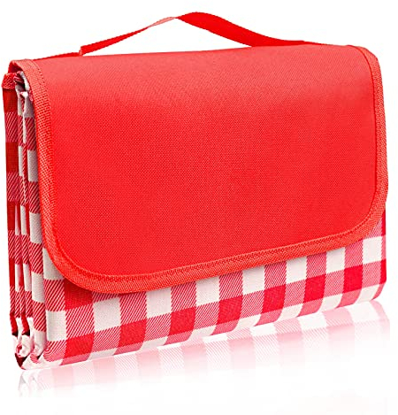 LIVEHITOP 150 X 200 Cm Couverture Picnic, Imperméable Tapis Pique Niques Grand Pliable Nappe de Plage Anti Sable avec PoignéEs pour Camping Jardin éTé Parc