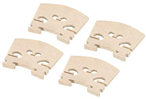 sourcing map 3/4 Violin Bridge Maple Wood Violin Parts for 3/4 Violin, Pack of 4