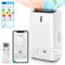 RELAX4LIFE Climatiseur Mobile Silencieux avec Evacuation, Climatiseur Portable 5 en 1, Rafraîchisseur d’Air, Ventilateur, Déshumidificateur, Chauffage, Mode Nuit, Climatisation à Faible Conso, 25㎡