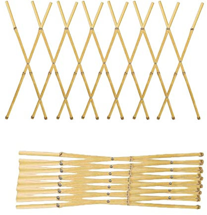 Treillis en bambou | Support extensible en bambou naturel pour plantes grimpantes, plantes grimpantes, plantes de lierre, légumes et fruits Keloc