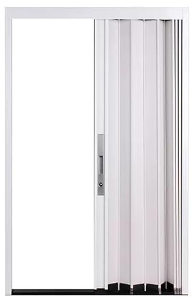 Schiebetür Falttür falttüren innentüren Aluminium Akkordeon Falttür Mit Rahmen, Abschließbare Schiebetür Für Tür, Küche Und Duschbad, Weiße Raumteilertür ( Color : WxH , Size : 28x80in(71x203cm) )