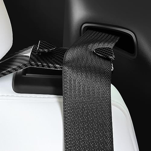 Seat Belt Guide Holder für Tesla Model Y (2021-2023) für den Rücksitz: Verbesserte Bequemlichkeit und Stil im 2er-Pack