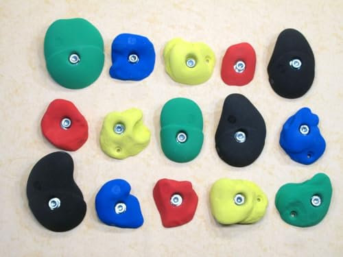 KS Klettergriffe Klettergriffe Set Leicht 2, Farbe:schwarz