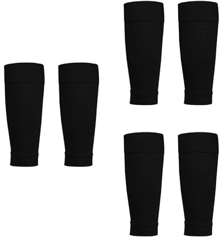 Alxad Manchon Compression Mollet 3 Paires, Bas de Contention Femme Homme, Chaussettes Compression pour Circulation Sanguine Jambes, Course a Pied, Vélo, Voyage, Avion