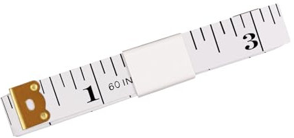Weiches PP-Material Maßband, 150 cm lang, bietet beidseitige Skalen und ist ein unverzichtbares Werkzeug für professionelle Messungen, in einem praktischen weißen Design.
