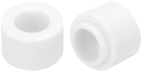 QUARKZMAN 15pz Perline Isolanti in Ceramica 8,5mm x 16mm x 11mm | Fascio di Fili Elettronici Isolamento Protezione Termica, Tubo Ceramico a Forma Rotonda, per Fascio di Cavi, Protezione Filo