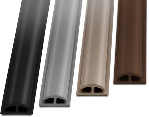 Listón de doble borde de punto, perfil de transición, para parqué, laminado, PVC, corcho, parte trasera autoadhesiva, 3 colores (marrón)