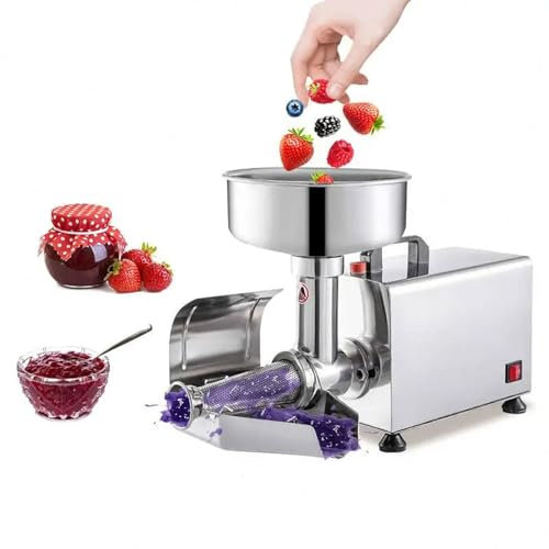 SaryEdge Macchina passapomodoro Commerciale da 550 W, Macchina per marmellata da Tavolo in Acciaio Inossidabile con Piedini Antiscivolo, Rimovibile e Facile da Pulire, fresatrice (