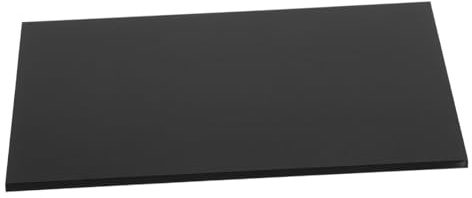 PRETYZOOM Plaque Acrylique Noire Miroir pour Bricolage et Loisirs Créatifs, Feuille Acrylique Multifonction 100X150Mm Décoration Maison