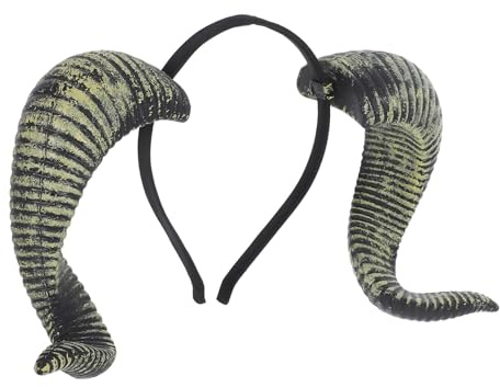 SAFIGLE Sheep Horn Headband Gothic Hair Accessory for Halloween Costume and Cosplay Parties Durable and Comfortable Fit for Men and Women Versatile Design for Themed Events