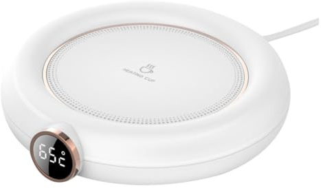 Alipis Montañas Rusas Calentadas Posavasos Calefactable para Tazas De Posavasos Eléctrico Calentador De Leche Carga USB Aislante Térmico para Taza De Café