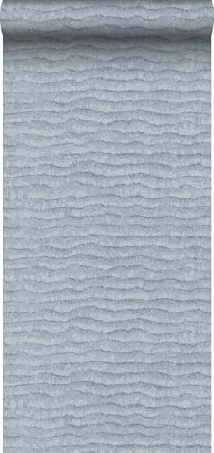 Sanders & Sanders carta da parati struttura blu 53 cm x 10 m