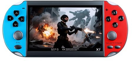 Console de Jeux vidéo Portable YHFITN avec écran IPS de 4,3 Pouces - Jeux intégrés, Sortie TV Compatible, Batterie Rechargeable. du Plaisir Classique pour Tous Les âges.