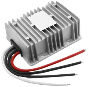 Convertidor de CC a CC de 12 V a 24 V, 1 A, 3 A, 5 A, 10 A, 12 A, 15 A, 20 A, 12 voltios, 24 voltios, fuente de alimentación para coche (aluminio de 15 A)