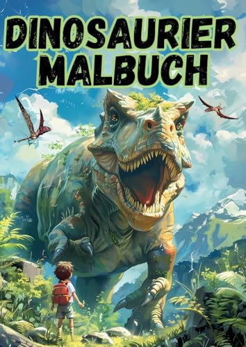 Das große Dinosaurier Malbuch: 86 coole Dinosaurier Motive zum Ausmalen für Kinder ab 4 Jahren