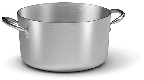 Ballarini Professionale 7018.20 Casseruola Media con 2 Manici, Alluminio, Grigio, 20 cm