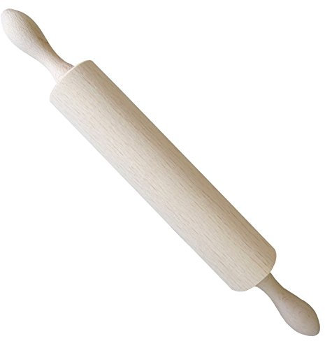Metaltex FSC bokträ trä rullstift med axel, 42 cm, brun