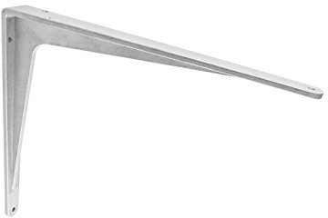 Gedotec Schwerlastkonsole Aluminium silber matt - Sparta | 1 Stück - Regalträger für die Wandmontage | Maße: 400 x 350 x 40 mm | 340 kg Tragkraft | Stahlwinkel - Regalkonsole - Winkelkonsole - Träger