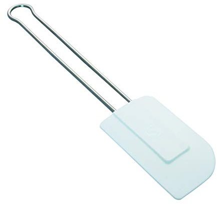 Schneider Stielschaber Teigschaber Spachtel mit Edelstahlstiel - Silikonlippe weiß 285 oder 325 mm (285 mm)