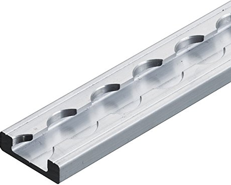 kuriershop Airlineschiene, Vierkantprofil Premium Light, Länge 1 m zur Ladungssicherung eckige Form versenkbar Made in Germany