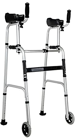 WILLQ Deambulateur Rollator Déambulateur Cadre De Marche Ultra étroit avec Roues Hauteur Réglable Rollator Pliable Déambulateur Vertical Pliable pour Tout Terrain