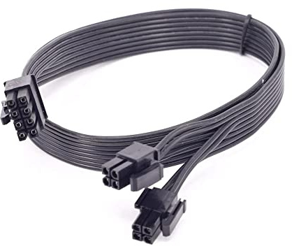 iHaospace Motherboard Power Adapter 12V EPS 8 Pin to CPU 8 Pin (4P+4P) for Corsair,8 Pin Modular Power Cable CPU EPS Cable