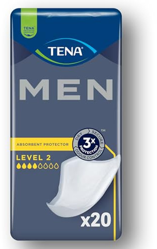 TENA Men Active Fit Level 2 - Inserti per incontinenza, 20 pezzi