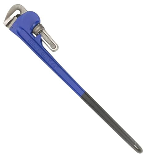 Dunnet Tools Stilsons Pipe Wrench 48 Inch Heavy Duty Plumbing Tools And Equipment Carbon Steel Adjustable Plumbers Wrench Large Tooth Jaws Plumbers Tools Pipe Wrenches