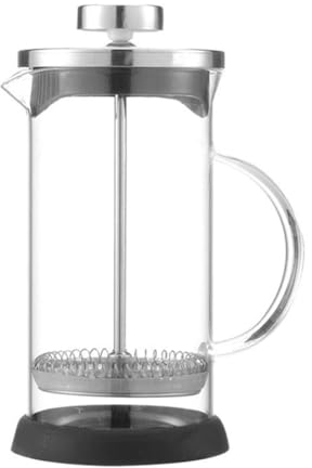 KEALBAUS Lazy Glass - Macchina da caffè francese con stampa francese, accessori per caffettiera in vetro in acciaio , 600 ml