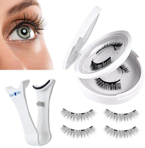 Teksome Cils magnétiques réutilisables, faux cils magnétiques Manga avec applicateur pour femmes et filles