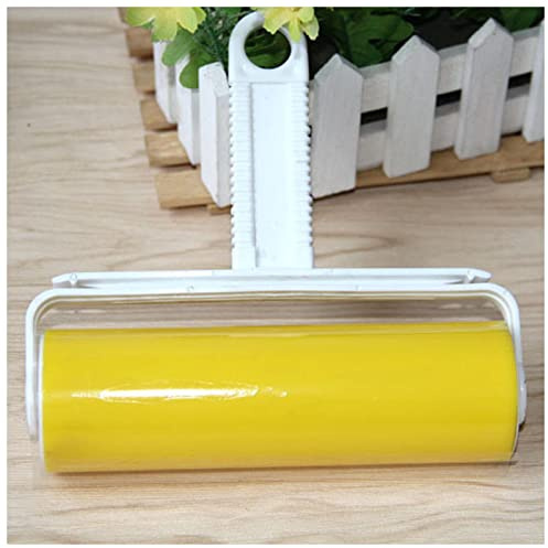 Tierhaarentferner 1 stücke sauberer entferner haustier gummi pinsel home accessory haften pinsel haaraufnahmereinigung wiederverwendbare roller fanger kleidung fussel Tierhaarentferner Kleidung(Yellow