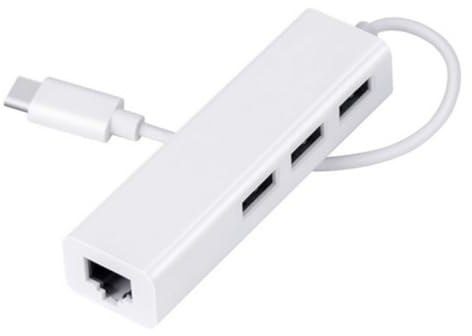 jojofuny Adaptateur Ethernet USB-c avec Port LAN Et Hub Ports USB pour Téléphone Et Ordinateur Connectique Stable Et Rapide